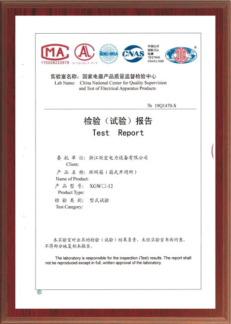 檢驗（試驗）報告Test Report